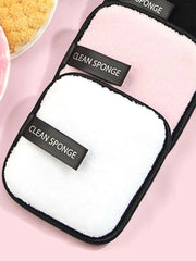 6pcs Makeup Remover Puff,Soft And Skin Friendly Face Towel,Cleanning Tools Easy Carrying For Travel