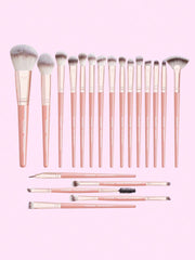 Professional Makeup Brush Set With Carrying Case,Makeup Tools With Soft Fiber For Easy Carrying,Foundation Brush,Eye Shadow Brush,Eyebrow Brush,Brush Set For Travel