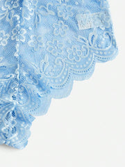 Scallop Floral Lace Teddy Bodysuit