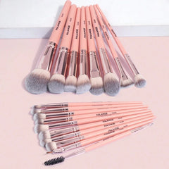 18pcs Professional Makeup Brush Set,Makeup Tools With Soft Fiber For Easy Carrying,Foundation Brush,Eye Shadow Brush,Smudge Brush,Eyebrow Brush,Brush Set For Travel